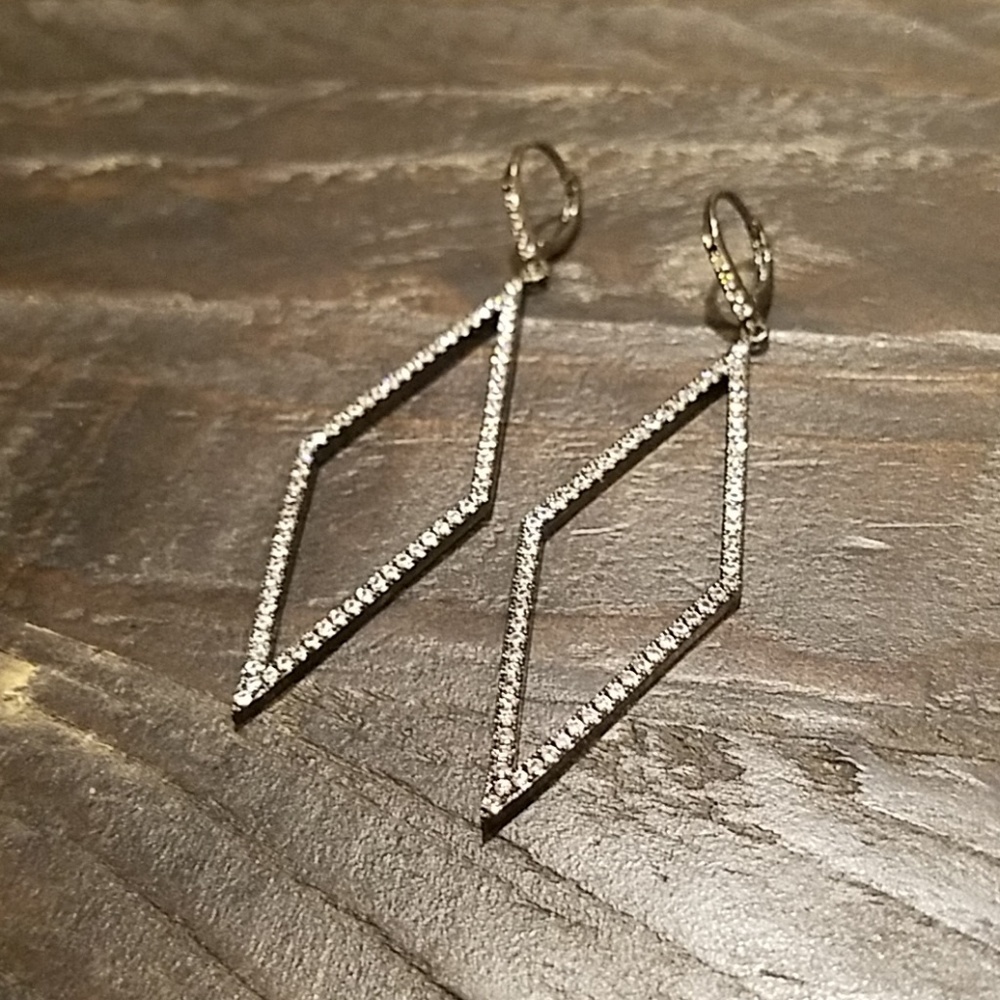 Diamond shaped earrings